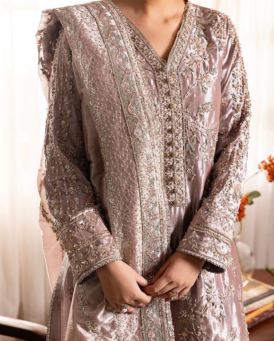 Mushq | Sunehri Lama Silk | Hamna - House Of Hania
