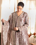 Mushq | Sunehri Lama Silk | Hamna - House Of Hania
