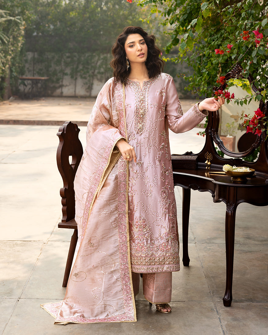 Mushq | Sunehri Lama Silk | Marium - House Of Hania