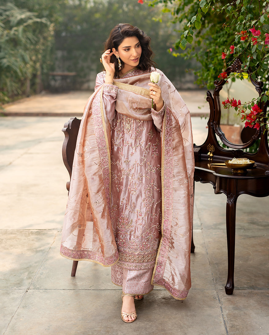 Mushq | Sunehri Lama Silk | Marium - House Of Hania
