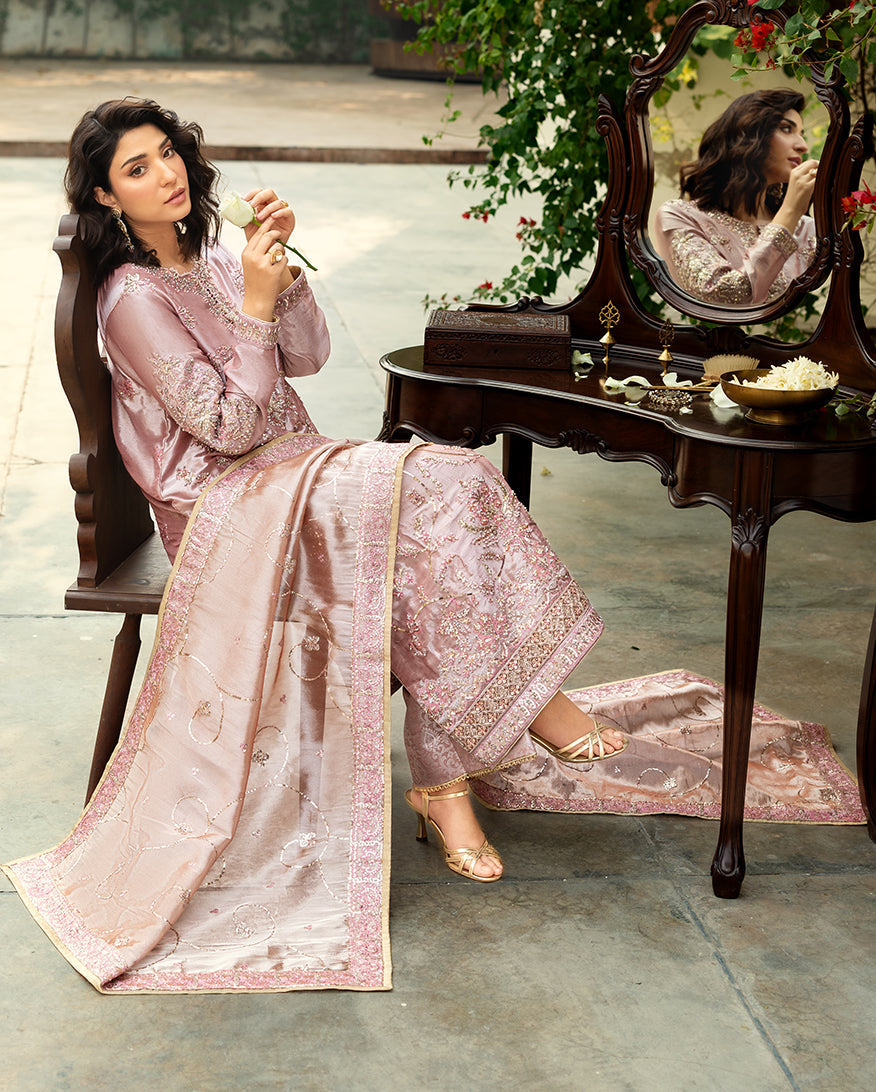Mushq | Sunehri Lama Silk | Marium - House Of Hania