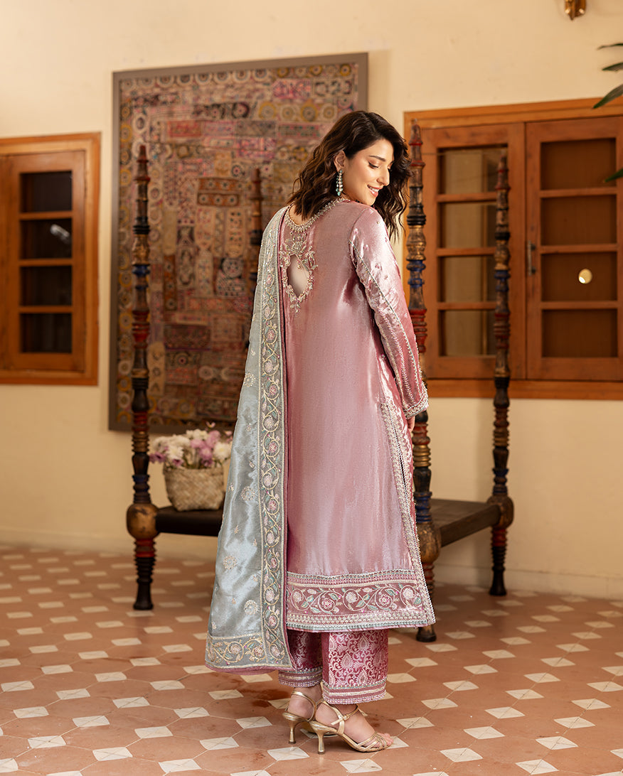 Mushq | Sunehri Lama Silk | Periwesh - House Of Hania
