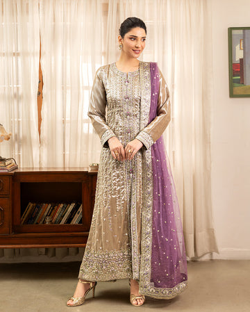 Mushq | Sunehri Lama Silk | Rumsha - House Of Hania