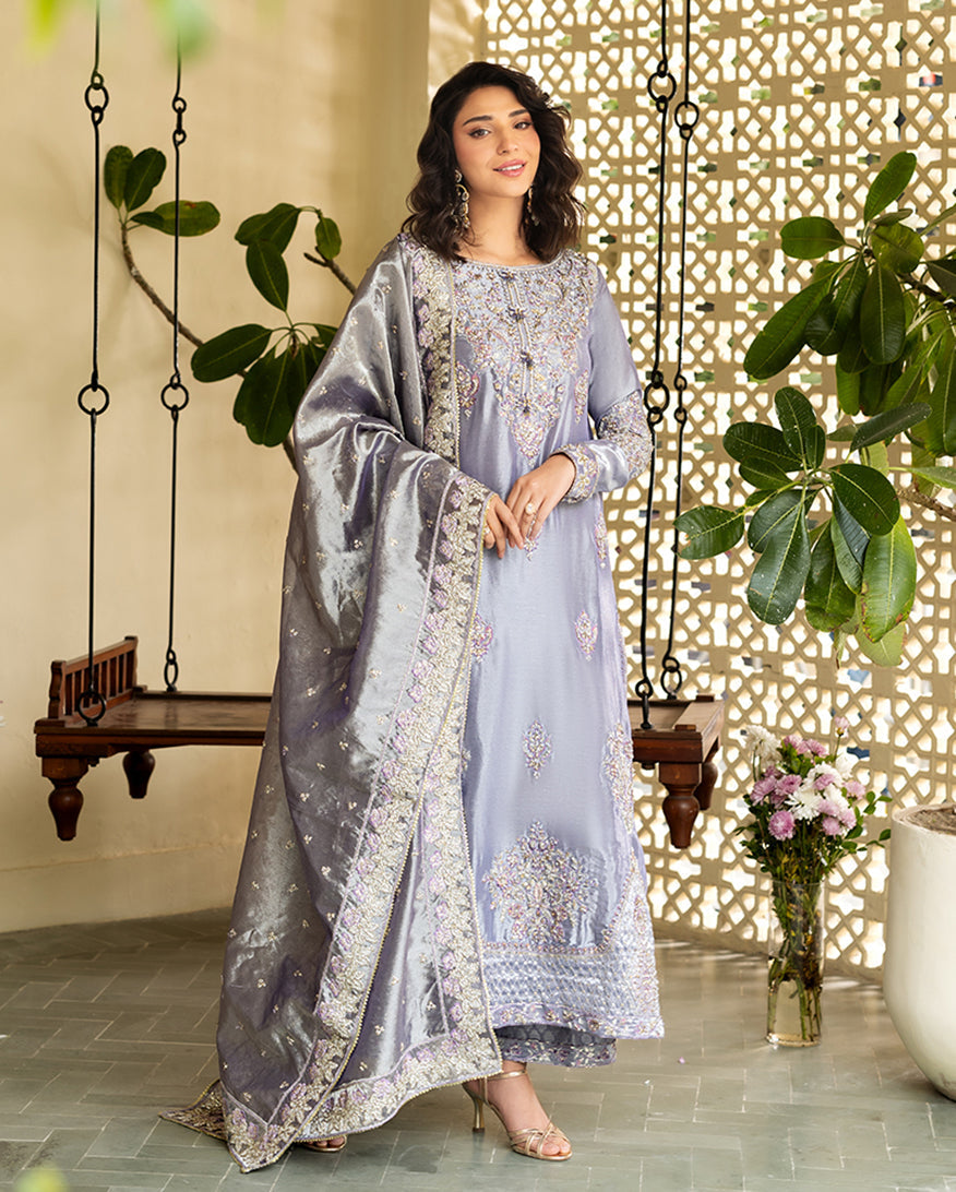 Mushq | Sunehri Lama Silk | Samiya - House Of Hania