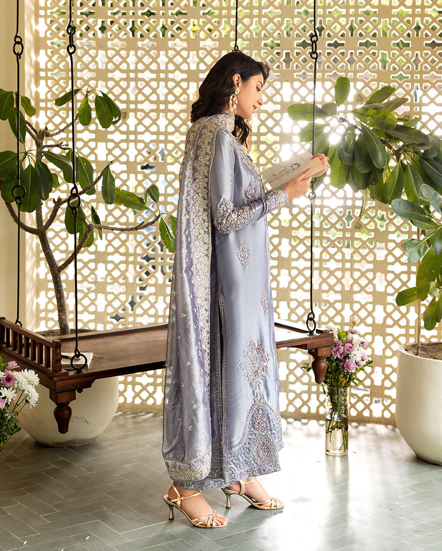 Mushq | Sunehri Lama Silk | Samiya - House Of Hania