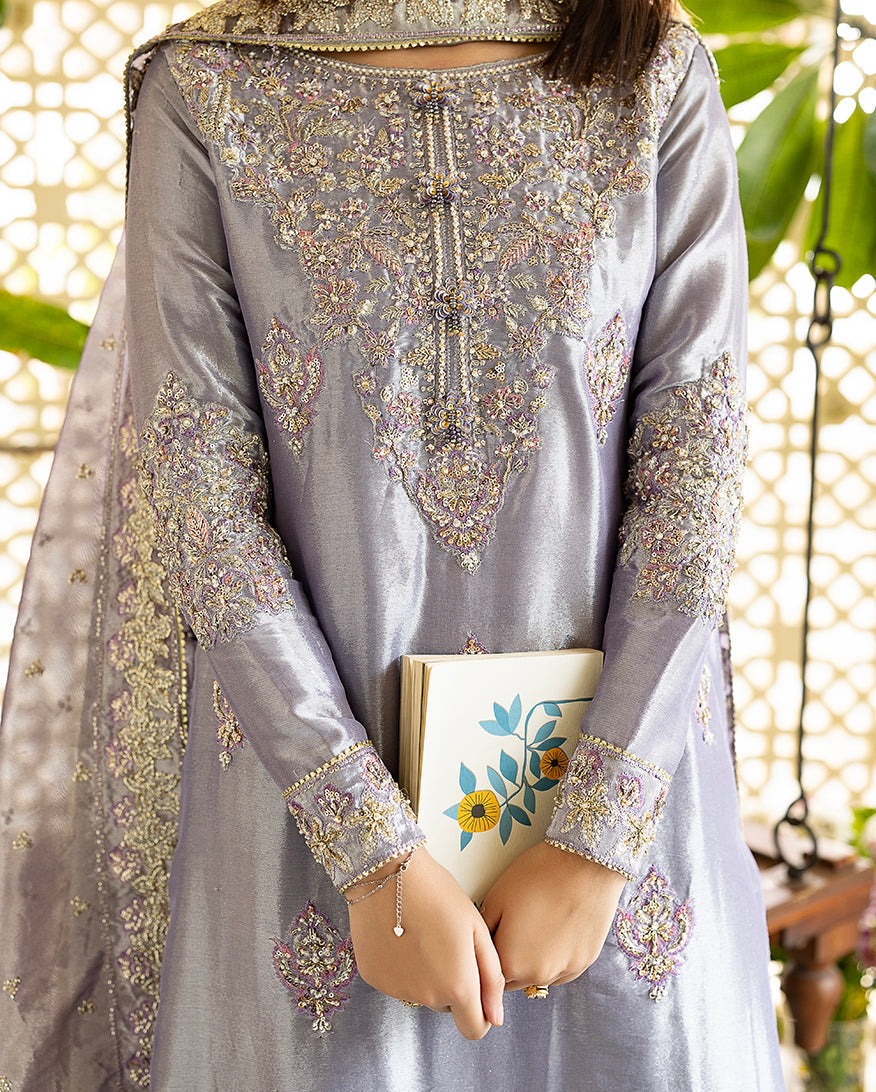 Mushq | Sunehri Lama Silk | Samiya - House Of Hania