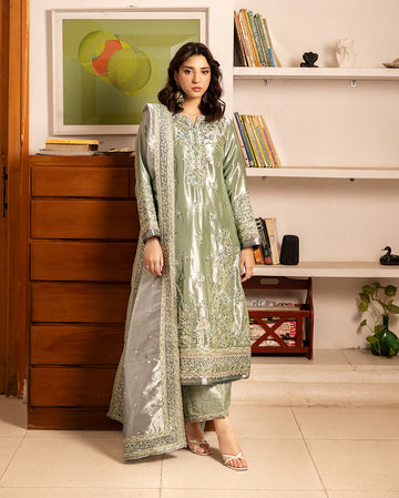 Mushq | Sunehri Lama Silk | Tabeer - House Of Hania