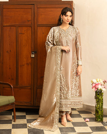 Mushq | Sunehri Lama Silk | Uswah - House Of Hania