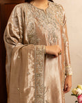 Mushq | Sunehri Lama Silk | Uswah - House Of Hania