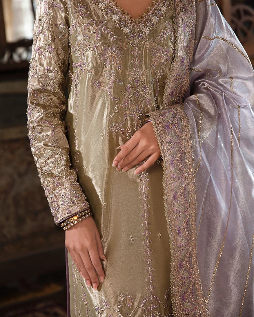 Mushq | Sunehri Lama Silk | Zyva - House Of Hania