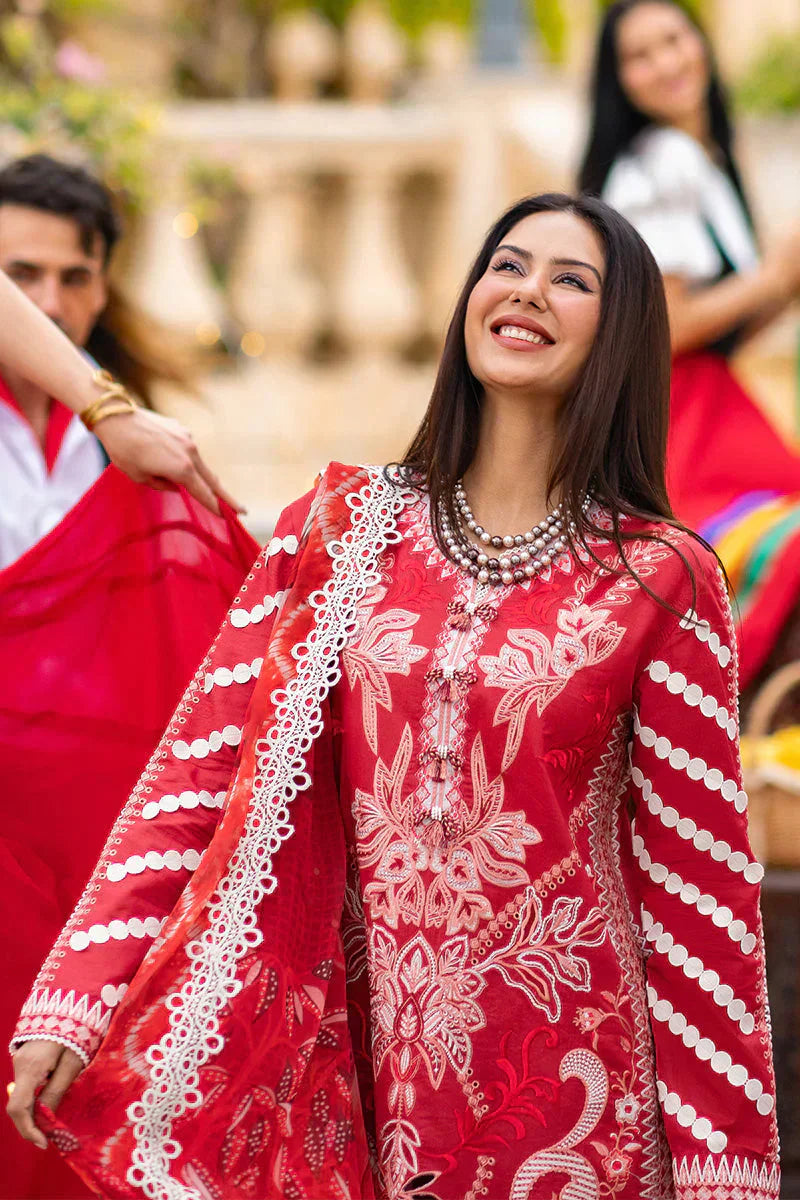 Mushq Te Amo Embroidered Lawn 3Pc Suit MSL-2401 Amore Affair - House Of Hania