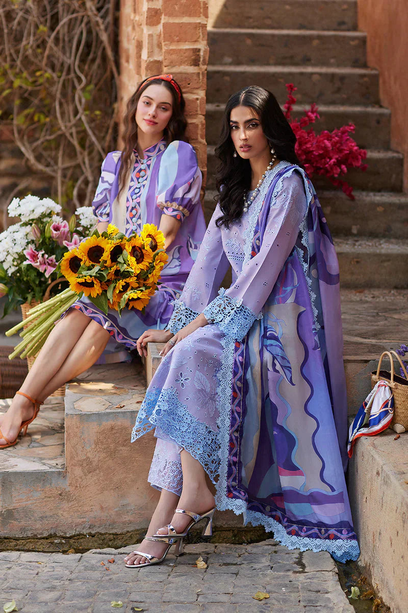 Mushq Te Amo Embroidered Lawn 3Pc Suit MSL-2402 Ciao Couture - House Of Hania