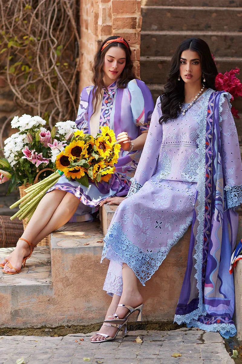 Mushq Te Amo Embroidered Lawn 3Pc Suit MSL-2402 Ciao Couture - House Of Hania