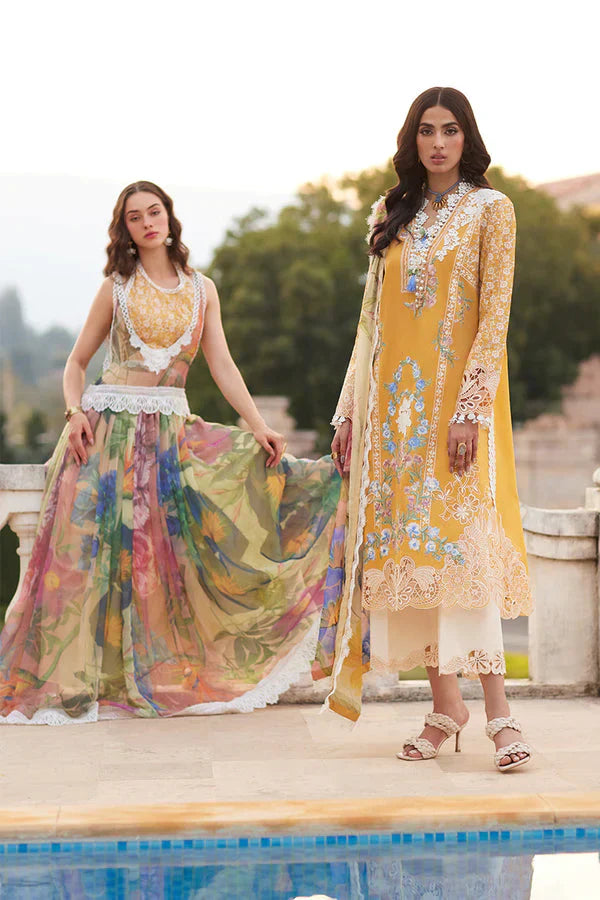 Mushq Te Amo Embroidered Lawn 3Pc Suit MSL-2405 Milano Moda - House Of Hania