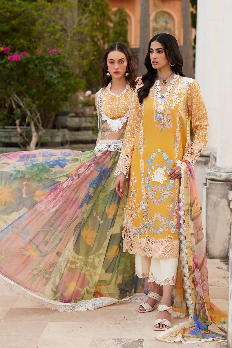 Mushq Te Amo Embroidered Lawn 3Pc Suit MSL-2405 Milano Moda - House Of Hania