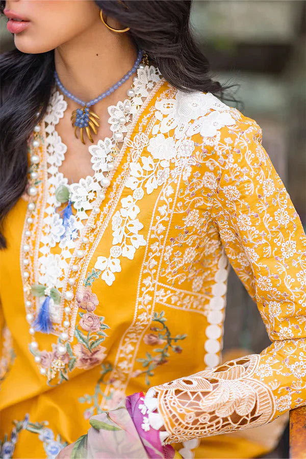 Mushq Te Amo Embroidered Lawn 3Pc Suit MSL-2405 Milano Moda - House Of Hania