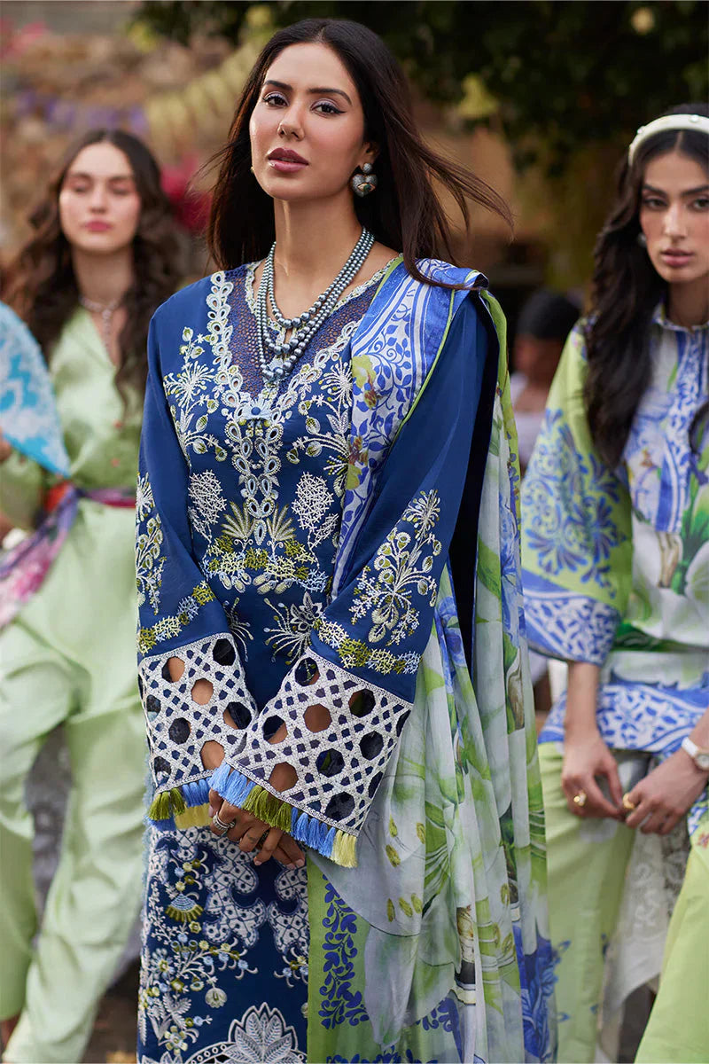 Mushq Te Amo Embroidered Lawn 3Pc Suit MSL-2406 Modena Magic - House Of Hania