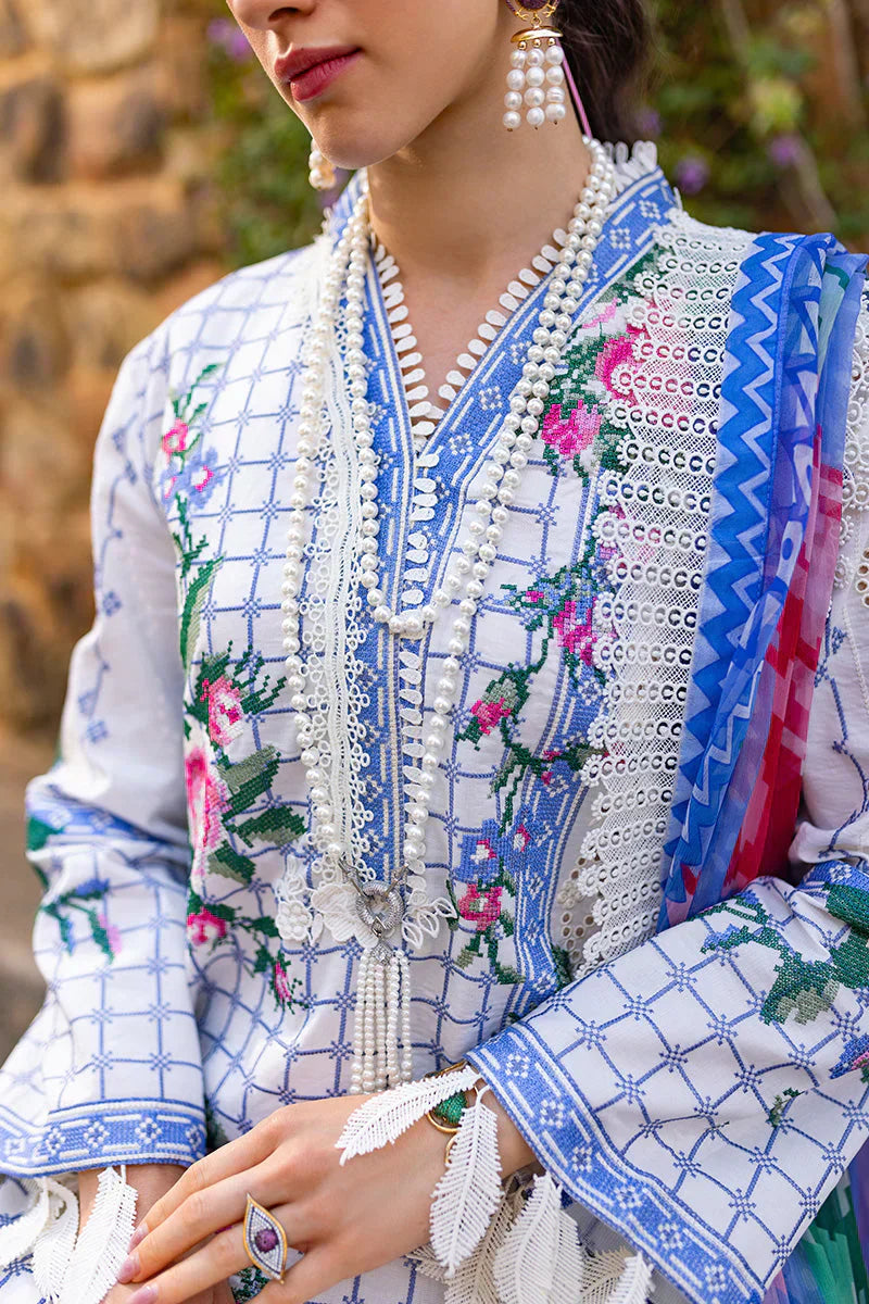 Mushq Te Amo Embroidered Lawn 3Pc Suit MSL-2407 Bella Belleza - House Of Hania