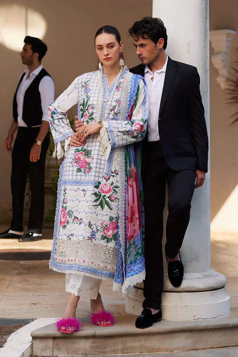 Mushq Te Amo Embroidered Lawn 3Pc Suit MSL-2407 Bella Belleza - House Of Hania