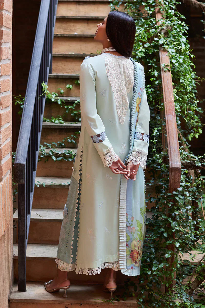 Mushq Te Amo Embroidered Lawn 3Pc Suit MSL-2408 Capri Charm - House Of Hania