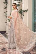 NEW MARIA B - MPC-23-105 Peach And Grey - House Of Hania