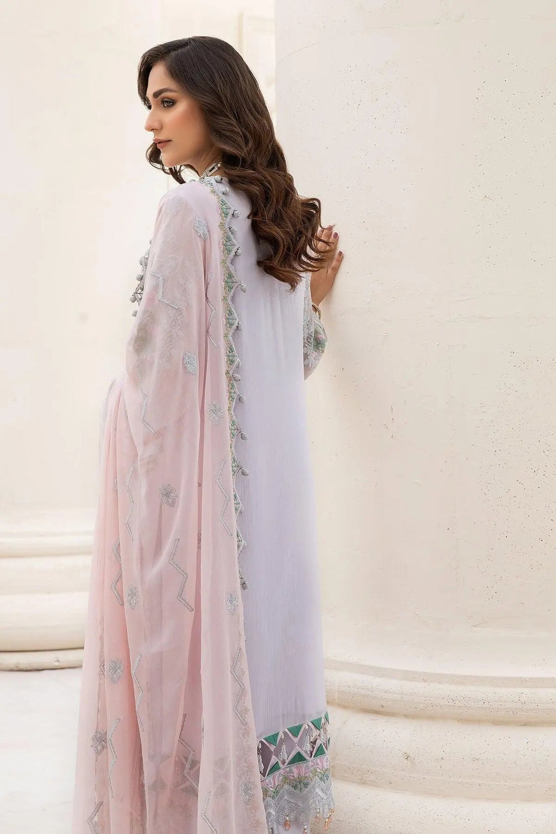 Naqsh Majestic By Imrozia Premium Chiffon 3Pc Suit M-51 Cecilia - House Of Hania