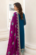 Naqsh Majestic By Imrozia Premium Chiffon 3Pc Suit M-52 Martha - House Of Hania