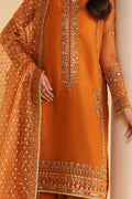 Naqshi | Feemora Organza Raw Silk | Yameen - House Of Hania