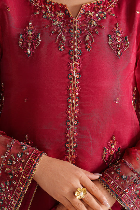 Naqshi | Feemora Organza Raw Silk | Yashal - House Of Hania