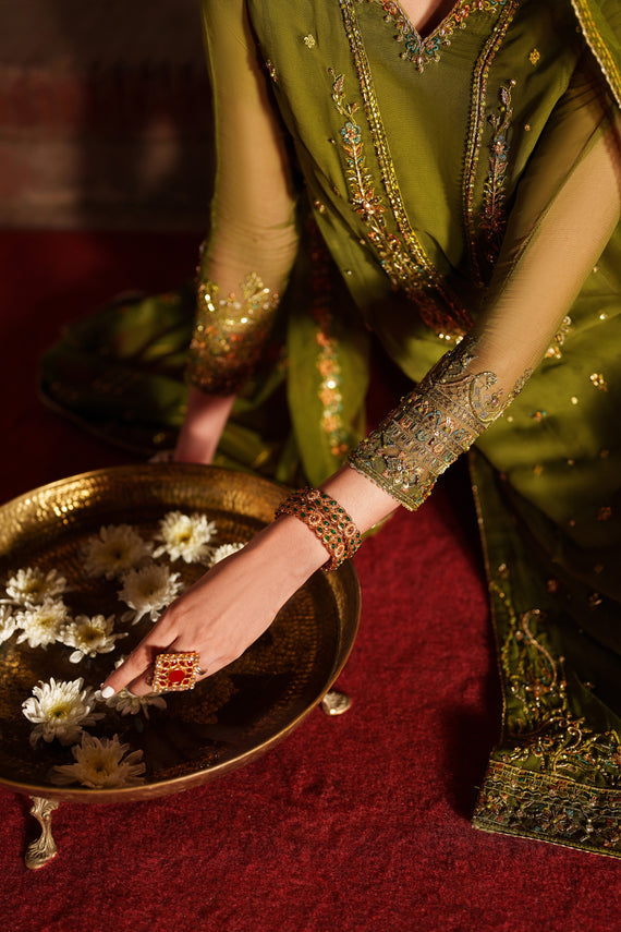 Naqshi | Kiraz Chiffon Collection | Anza - House Of Hania