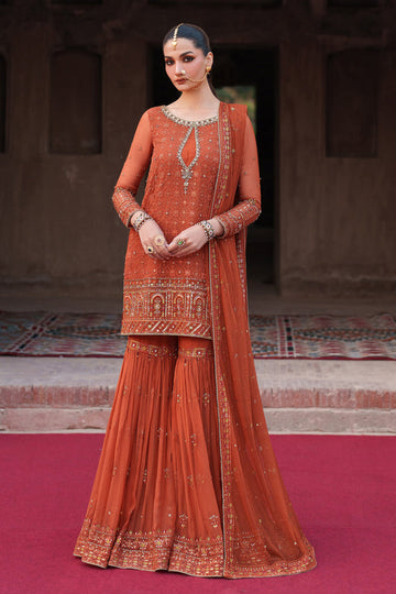 Naqshi | Kiraz Chiffon Collection | Tehzeen - House Of Hania