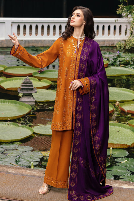 Naqshi | Nuri Khaddar Velvet Marina | Duraab - House Of Hania
