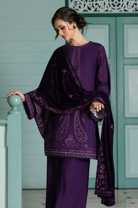 Naqshi | Nuri Khaddar Velvet Marina | Ishana - House Of Hania