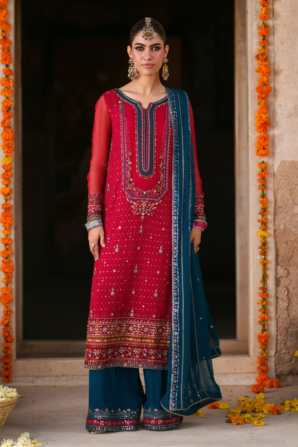 Naqshi | Zariah Crinkle Collection | Shazim - House Of Hania