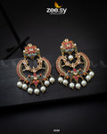 Naurattan Chandbali Earrings - House Of Hania