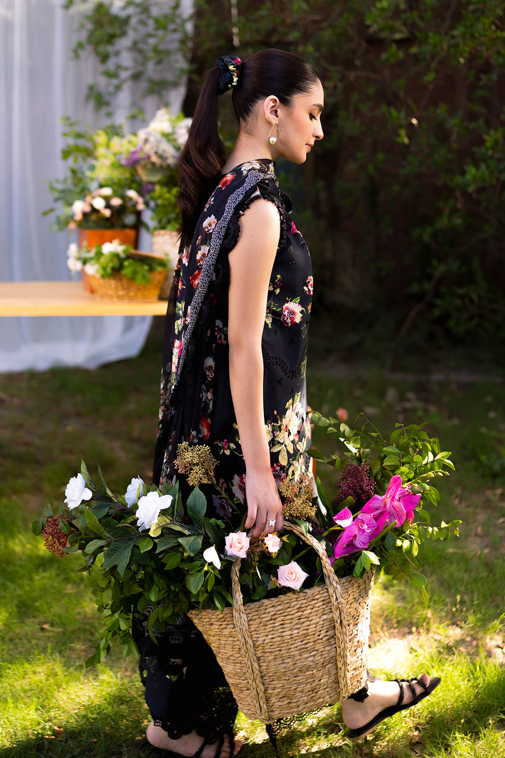 Neeshay | Summer Lines Printkari | OLIVINE - House Of Hania