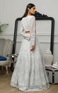 Net Embroidered Blouse and Skirt - House Of Hania