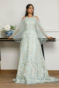 Net Embroidered Dress - House Of Hania