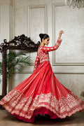 Net Embroidered Dress - House Of Hania