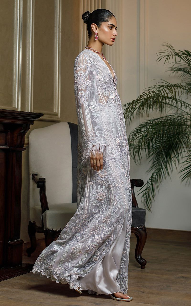 Net Embroidered Jacket - House Of Hania