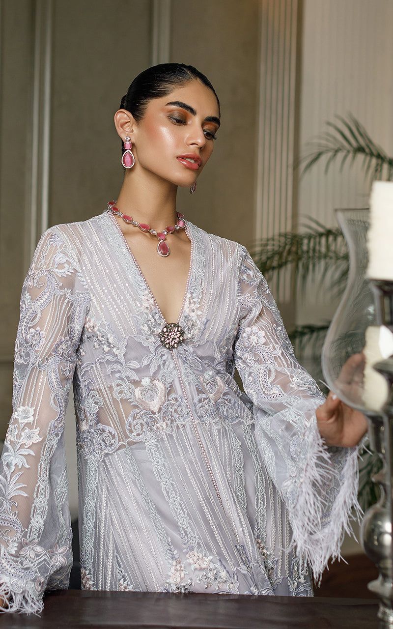 Net Embroidered Jacket - House Of Hania