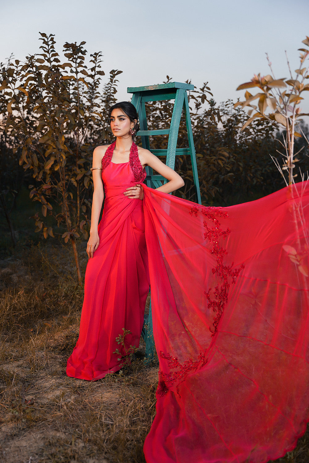 Nilofer Shahid | Verve Summer 24 | Radiant Rebel (Saree) - House Of Hania