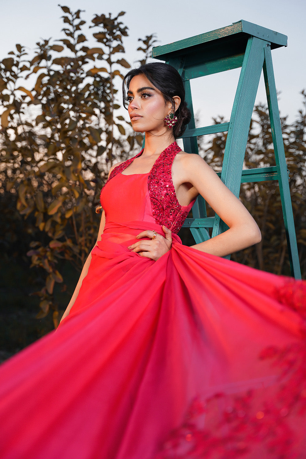 Nilofer Shahid | Verve Summer 24 | Radiant Rebel (Saree) - House Of Hania