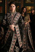 Niloufer by Mushq Embroidered Velvet  3Pc Suit MV23-05 PARI - House Of Hania