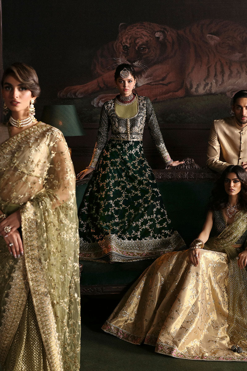 Niloufer by Mushq Embroidered Velvet 3Pc Suit MV23-07 SHAHINAZ - House Of Hania