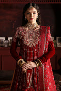 Niloufer by Mushq Embroidered Velvet 3Pc Suit MV23-08 FARAH - House Of Hania