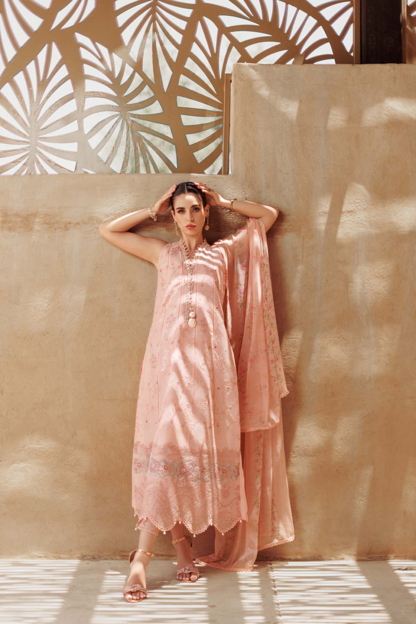 Noor By Saadia Asad | Eid Handwork Laserkari Lawn 24 | D10 - House Of Hania