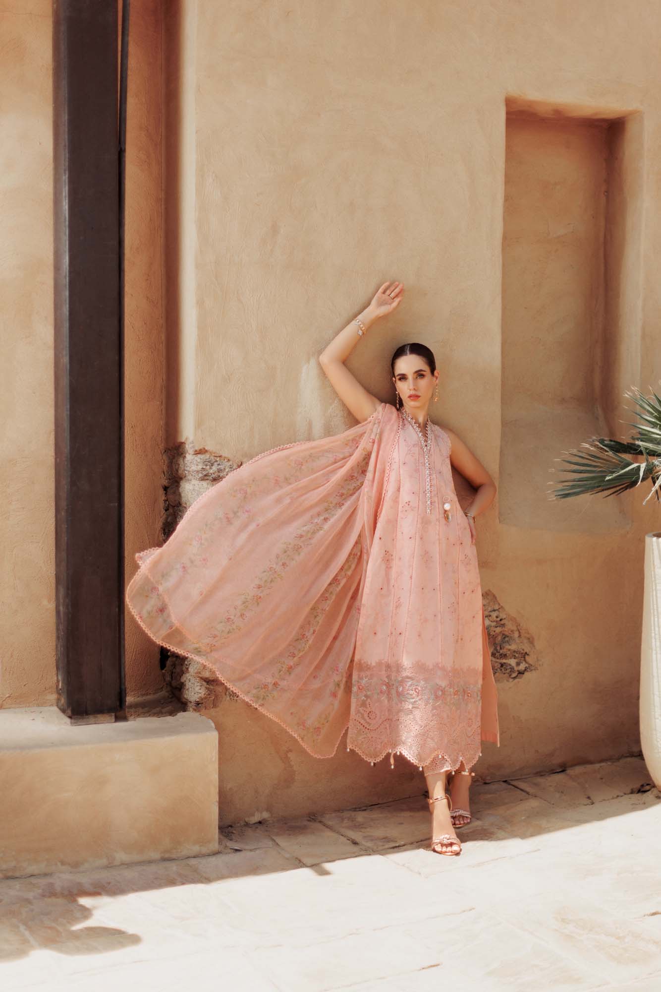 Noor By Saadia Asad | Eid Handwork Laserkari Lawn 24 | D10 - House Of Hania