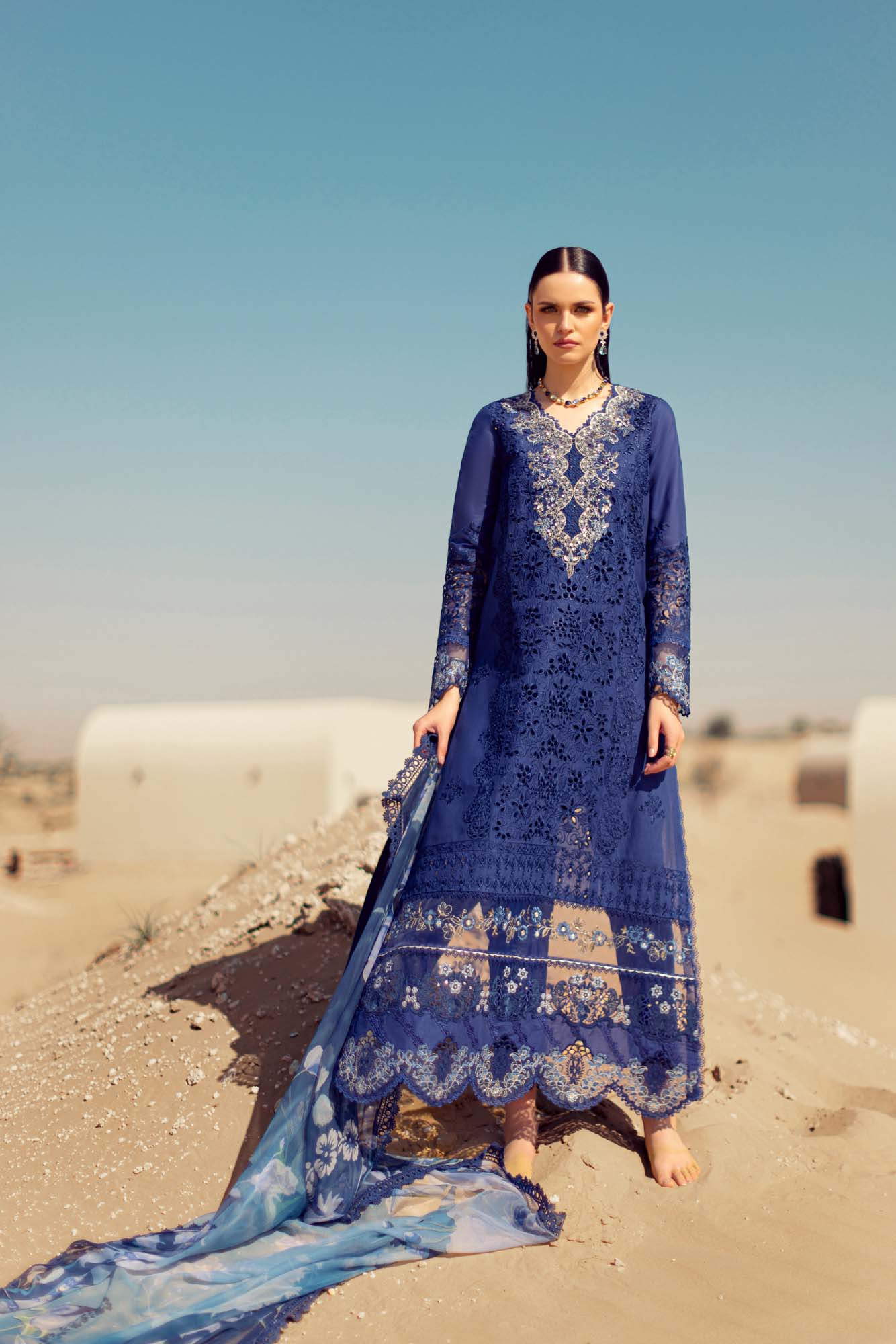 Noor By Saadia Asad | Eid Handwork Laserkari Lawn 24 | D12 - House Of Hania