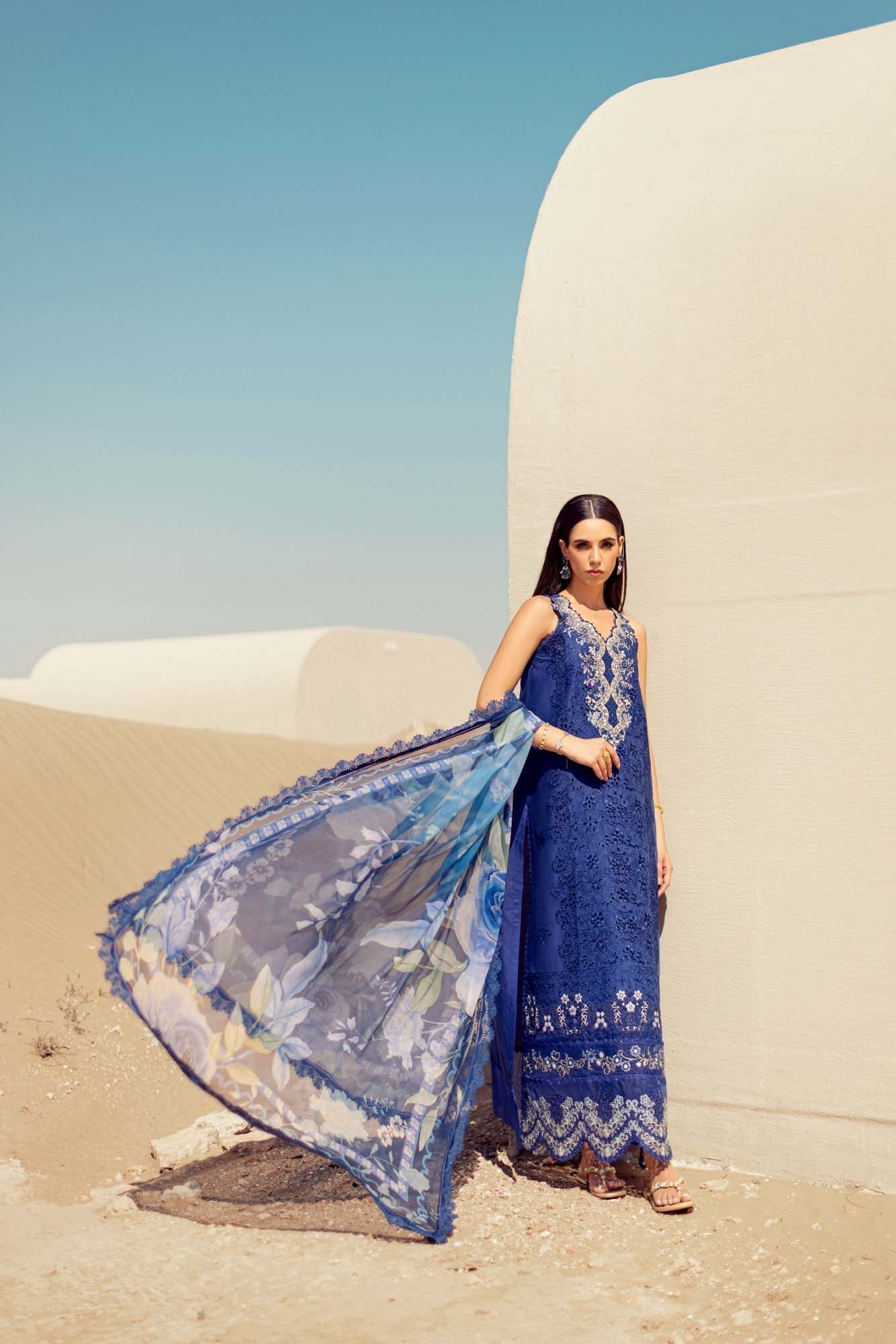 Noor By Saadia Asad | Eid Handwork Laserkari Lawn 24 | D12 - House Of Hania